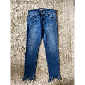 Joe’s Denim fringed ankle skinny jeans